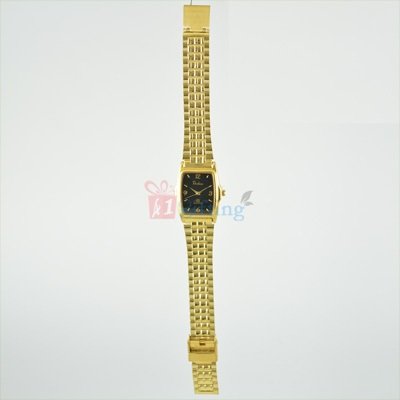 Fancy Square Golden Watch for Men Metal Band