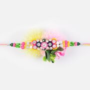 Splendid Diamond Studded Zardozi Rakhi