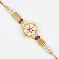 Diamonds Everywhere Floral Zardozi Rakhi