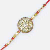 Diamond Studded Surya Zardozi Rakhi
