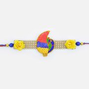 Exquisite Maurya and Floral Zardozi Rakhi