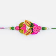 Intricate Designer Petals Zardozi Rakhi