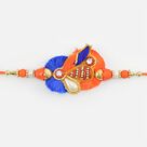 Nice Looking Magnificent Work of Zardosi on Brother Rakhi