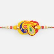 Peacock Designer Multi Colored Beaded Marvelous Rakhi for Brother